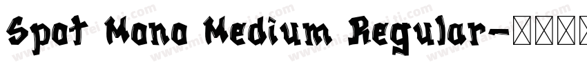 Spot Mono Medium Regular字体转换